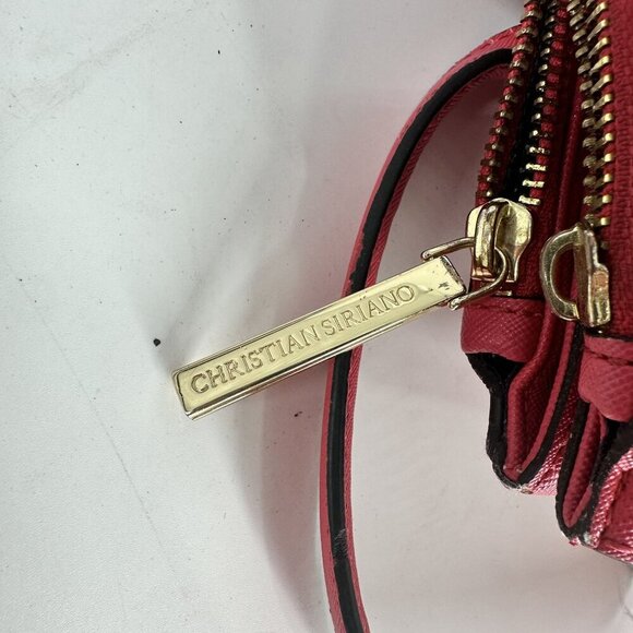 Christian Siriano pink Structured Tote Bag With Gold Accents & Double Straps - Picture 4 of 11